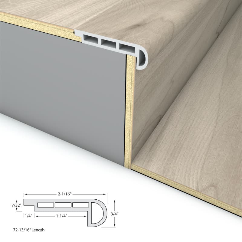 Railway Gray Stair Nosing Flush 6.5mm-2