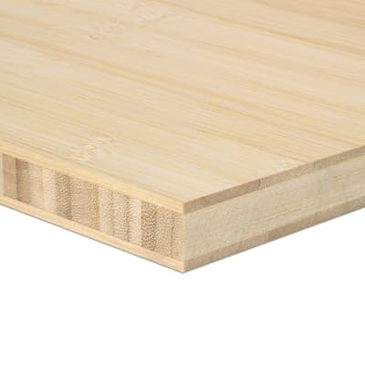 3/4 Inch Natural Horizontal Bamboo Plywood - 3 PLY
