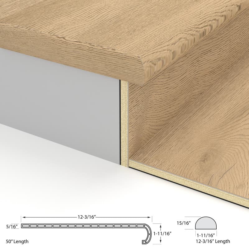 Cypress Preserve Laguna Vinyl Stair Tread w/ Cap-2