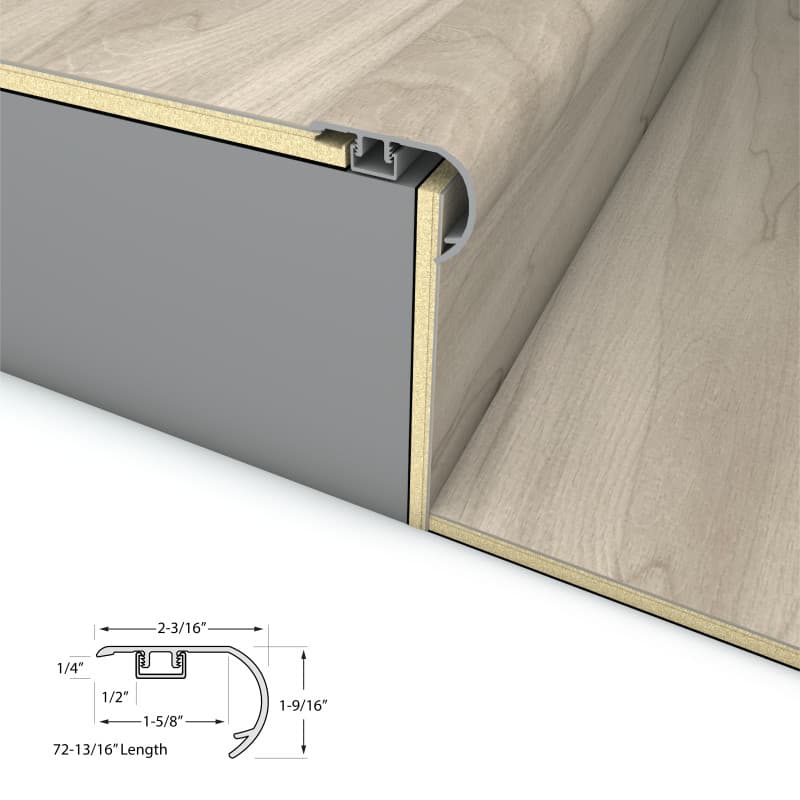 Railway Gray Stair Nosing Overlap 6.5mm-2