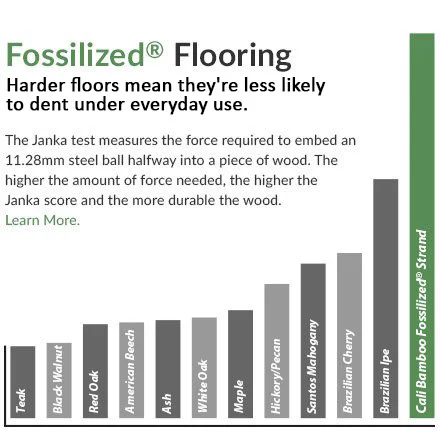 Janka scale ratings of popular flooring hardwoods